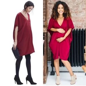 Hatch Maternity THE SLOUCH DRESS Scarlet Red Size O/S (onesize)